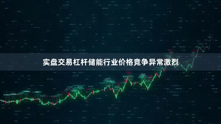 实盘交易杠杆储能行业价格竞争异常激烈