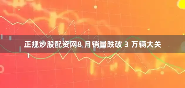 正规炒股配资网8 月销量跌破 3 万辆大关
