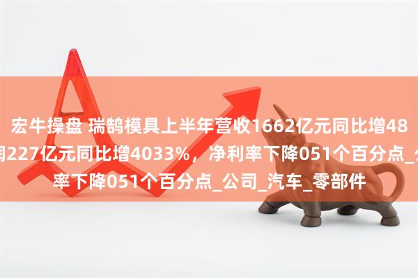 宏牛操盘 瑞鹄模具上半年营收1662亿元同比增4830%，归母净利润227亿元同比增4033%，净利率下降051个百分点_公司_汽车_零部件